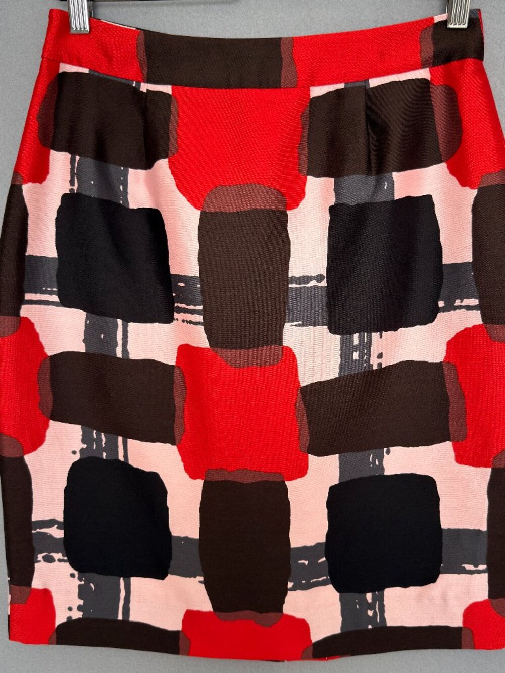 Kate Spade Jordan Skirt Silk Blend Women's Sz 4 Lined Pencil Preppy Multicolor
